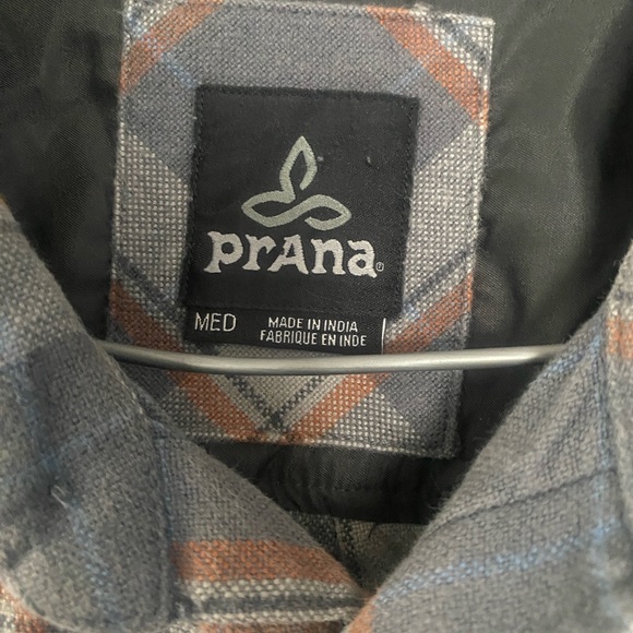 EUC Prana Flannel Shacket Mens Med - Picture 3 of 8